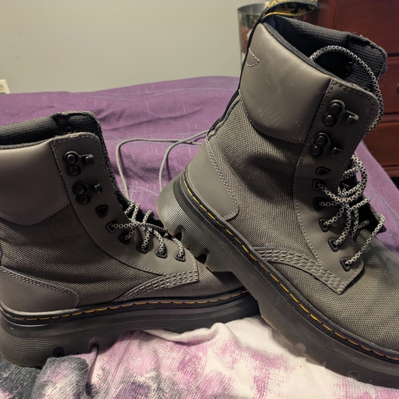 Dr. Martens Gray Combat Boots - Picture 1 of 2